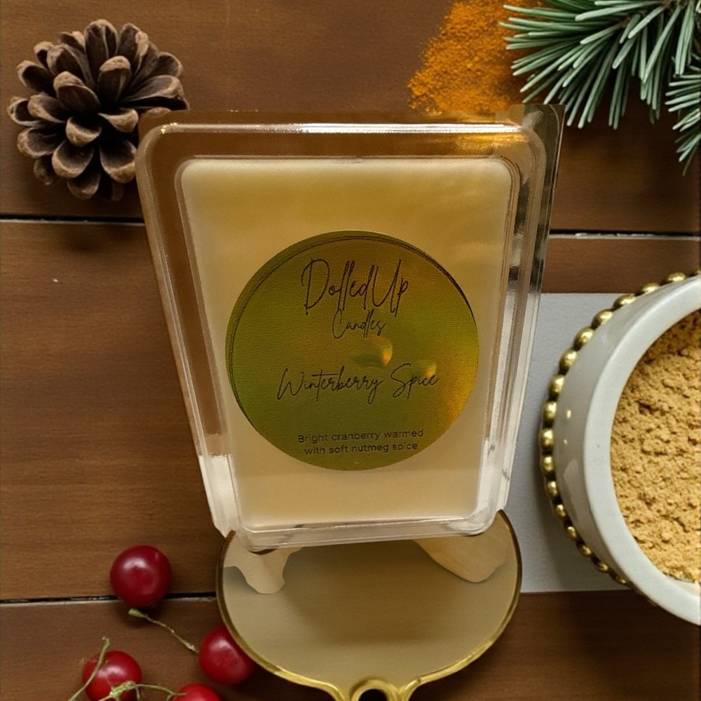 Winterberry Spice Wax Melts | Cranberry Nutmeg | Handcrafted Soy Wax Melts